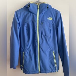 The North Face Royal Blue Jacket with Lime Details
